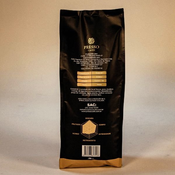 CAFÉ PRESSO ESPECIAL EM GRAOS 1KG (TORRA MÉDIA) - Imagem 4