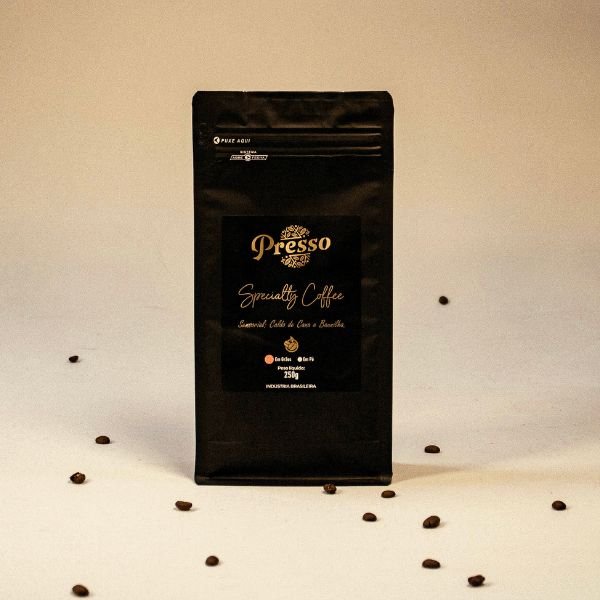 CAFÉ PRESSO ESPECIAL EM GRAOS 250g