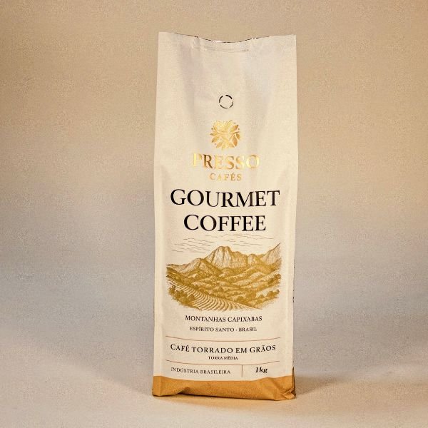 CAFÉ PRESSO PREMIUM GOURMET EM GRAOS 1KG (TORRA MÉDIA/ESCURA)