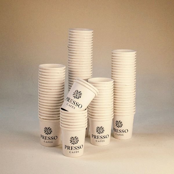 Copo papel sustentável Presso cafés - 100 unidades