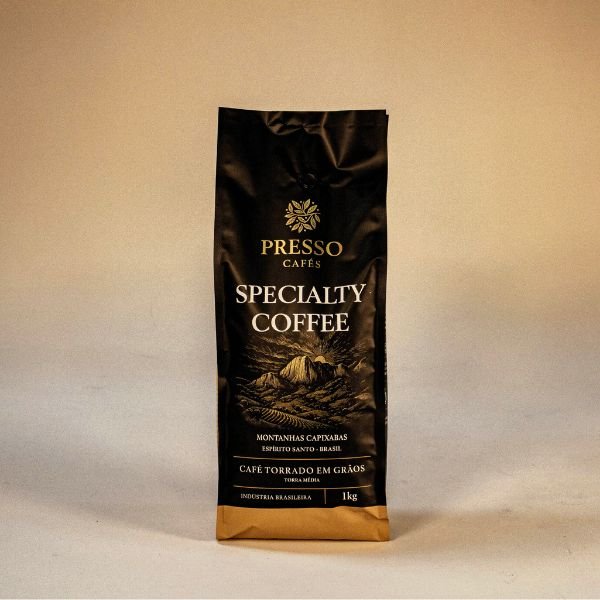 CAFÉ PRESSO ESPECIAL EM GRAOS 1KG (TORRA MÉDIA)